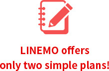 LINEMO offers only two simple plans!
