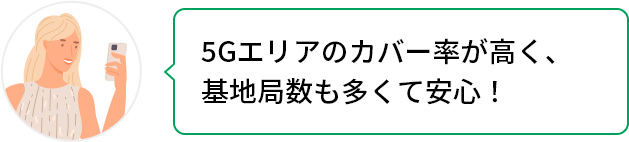 High 5G coverage and a large number of base stations provide peace of mind!